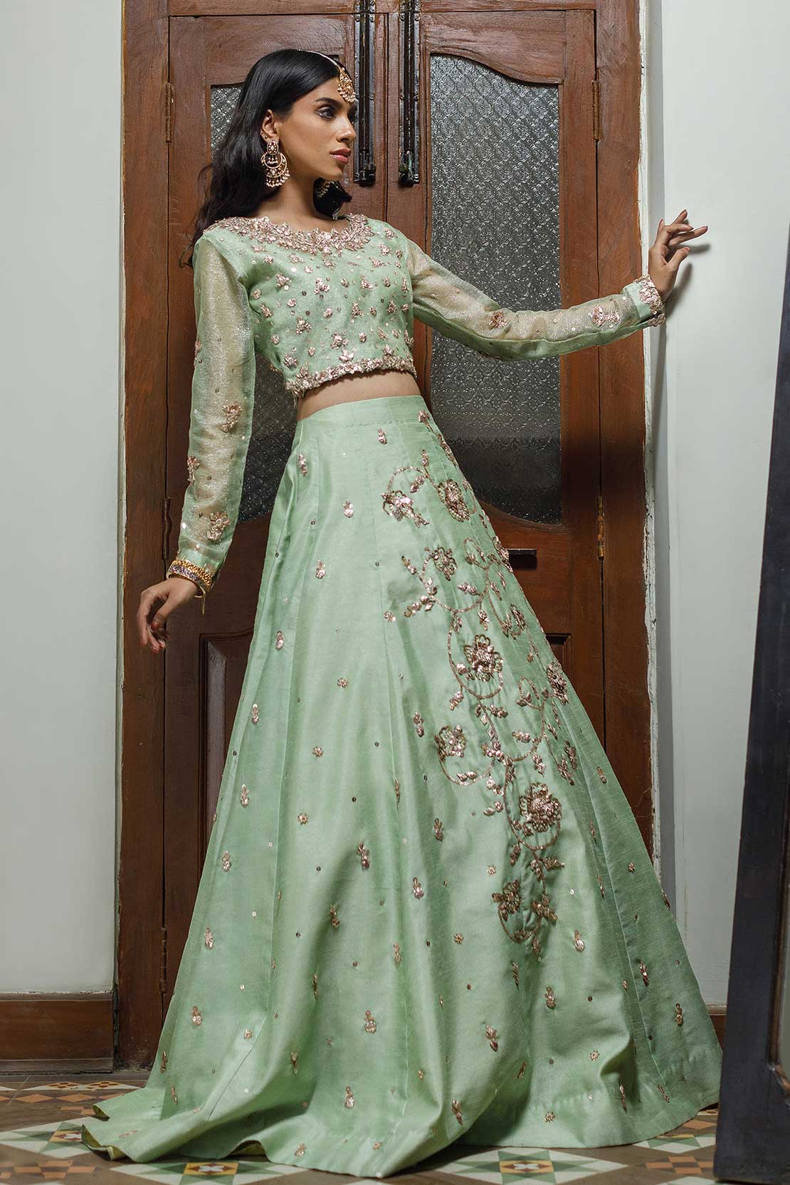 Mint lengha best sale