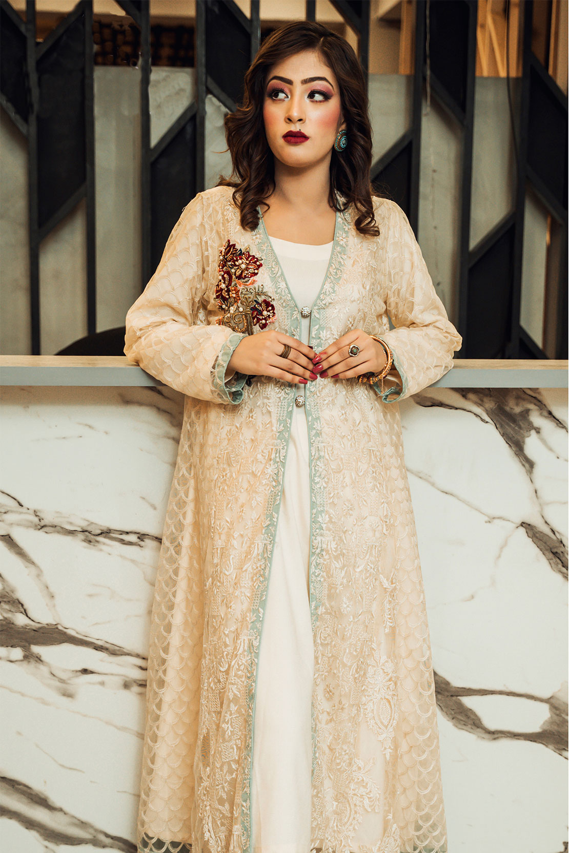 Pakistani coat style clearance dresses