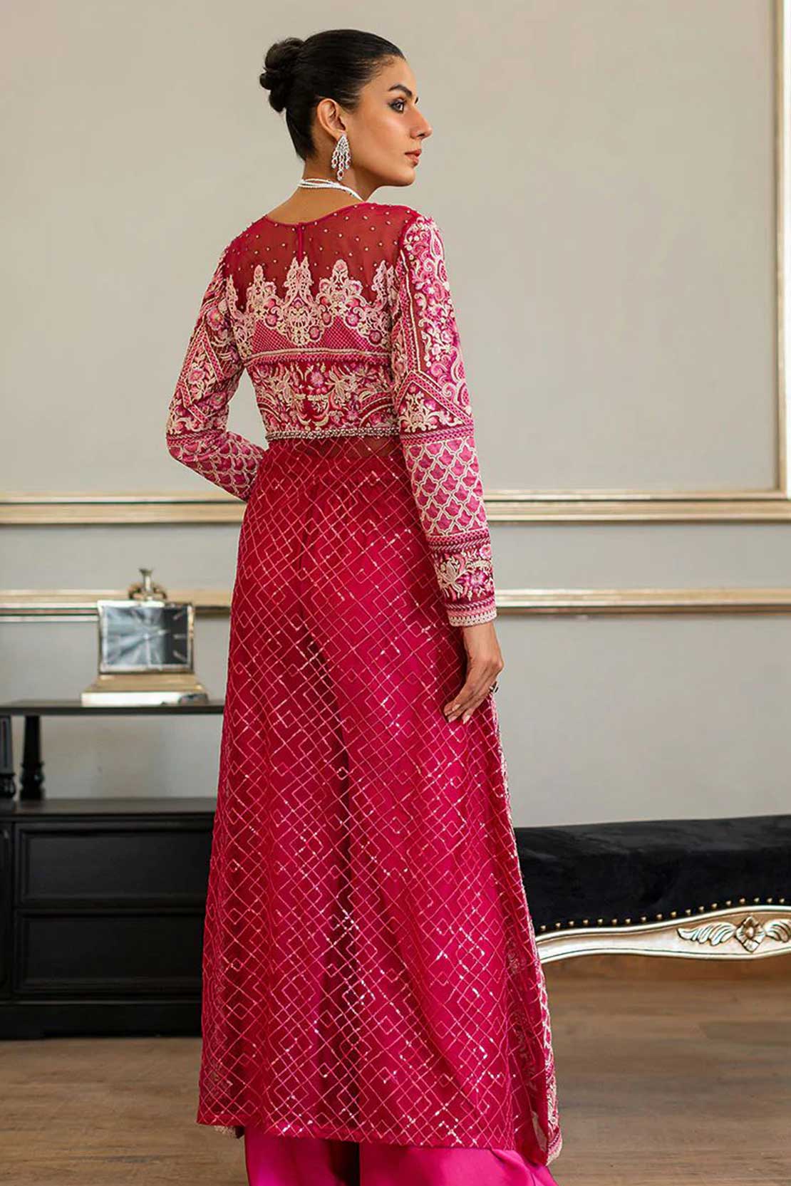 long embroidered dress