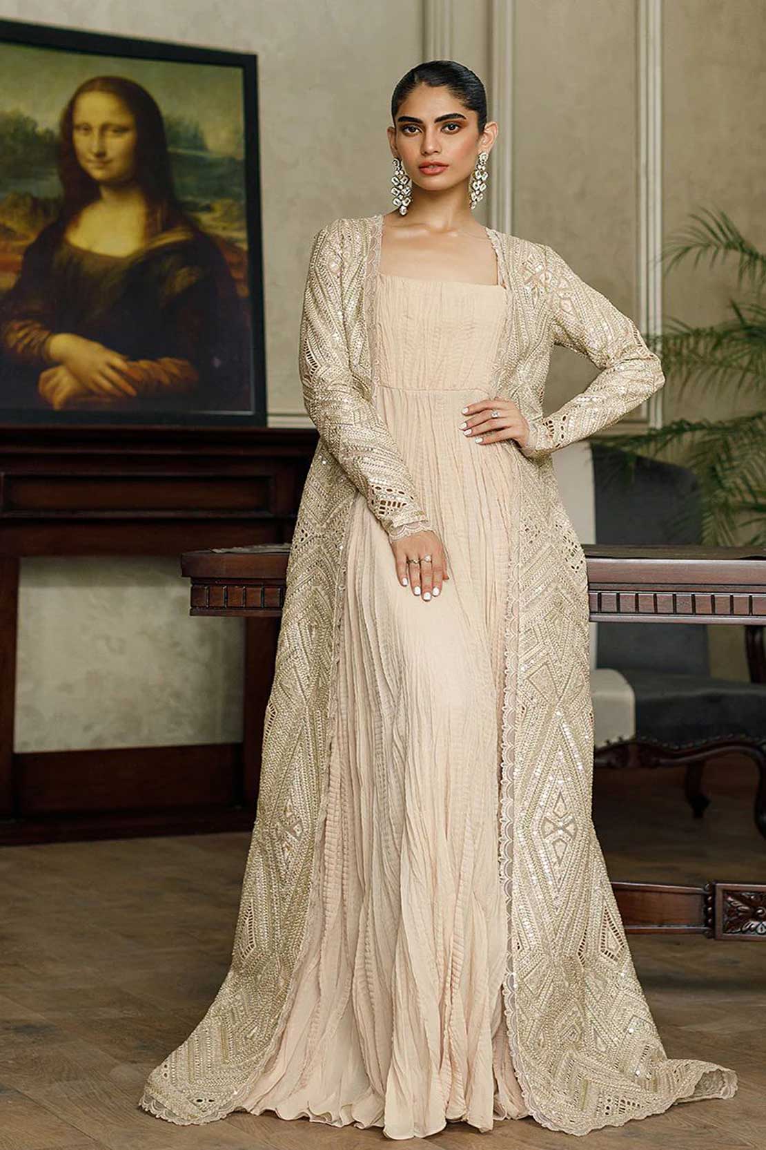 Threads and Motifs | Formal Dresses 25 | Embroiderd Cape with Blouse and Trouser main image 0