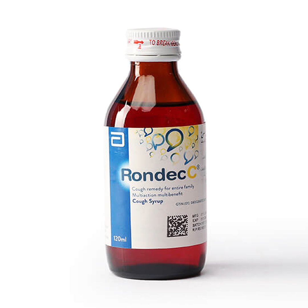 Buy Abbott Rondec C Cough Syrup, 120ml Online in Pakistan My Vitamin Store Cough Relief Syrup