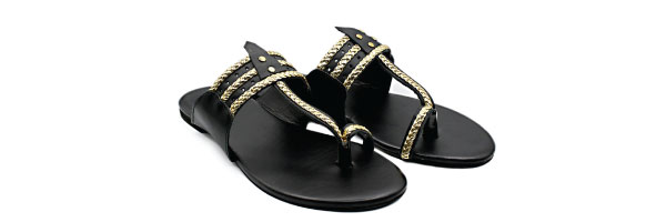 kolhapuri black chappal