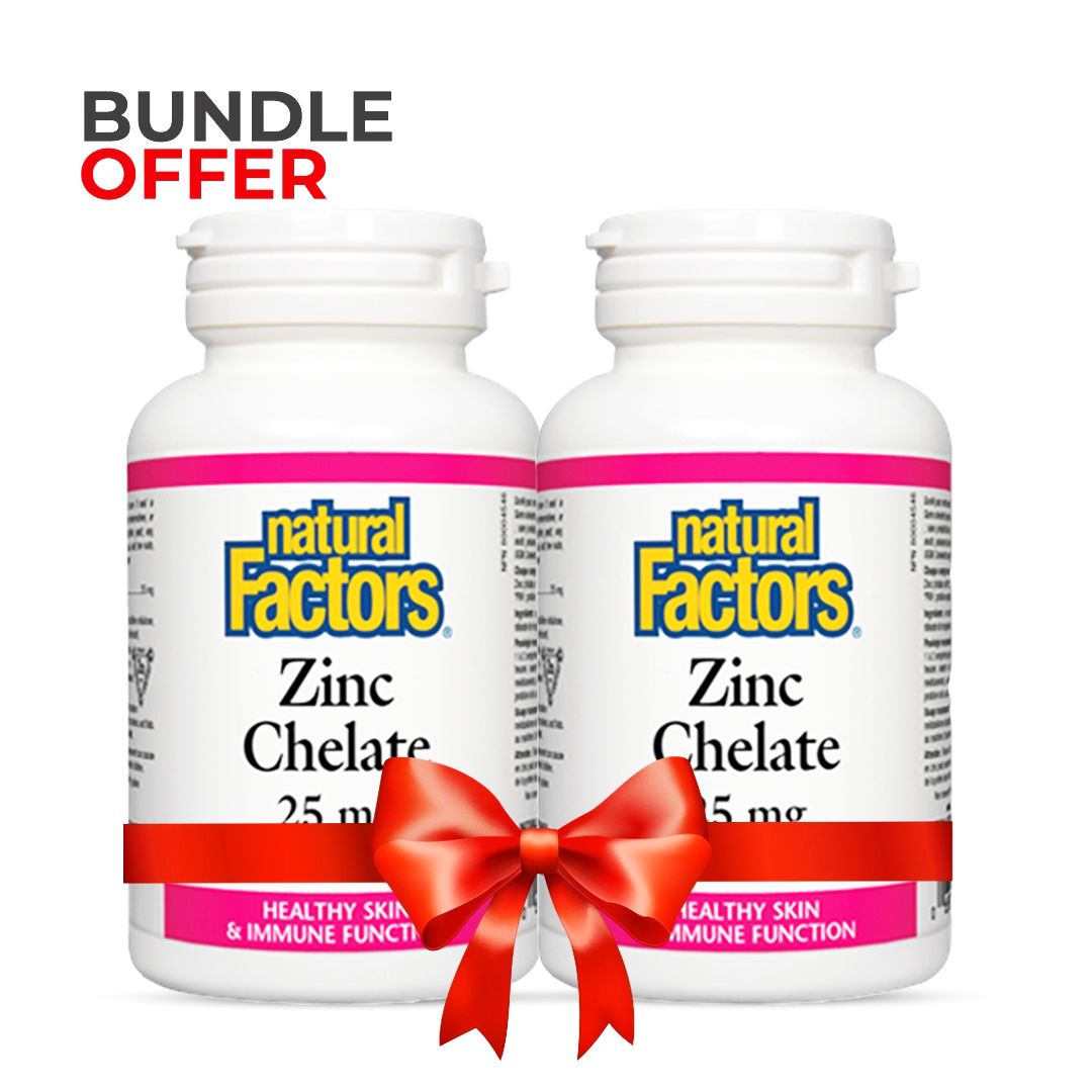 Buy Bundle Offer Natural Factors Zinc Chelate 25mg online in Pakistan ...