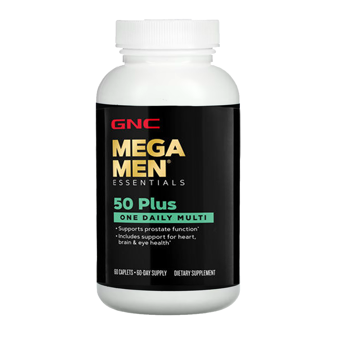 Buy GNC Mega Men Essentials 50 Plus One Daily Multi, 60 Ct Online in ...