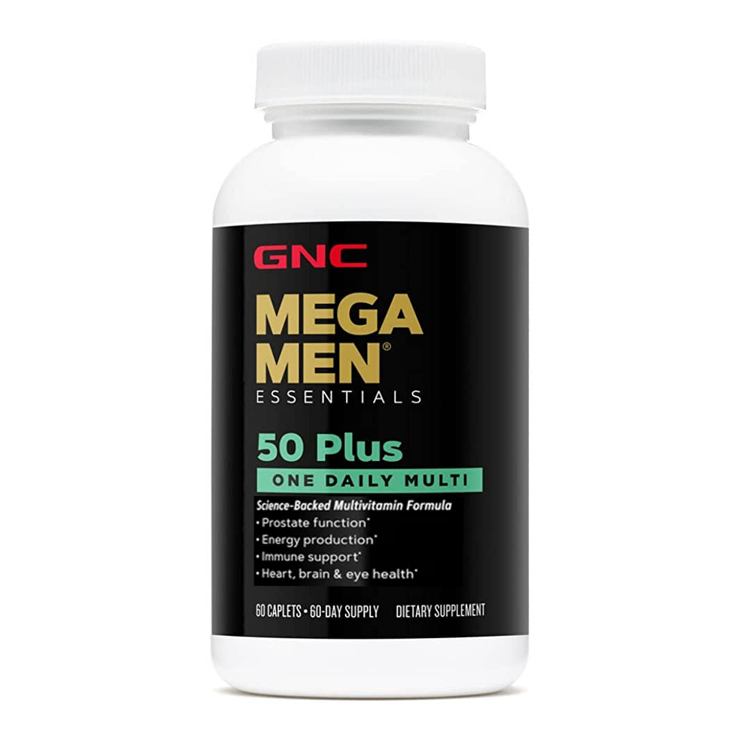 Buy GNC Mega Men Essentials 50 Plus One Daily Multi, 60 Ct Online in ...