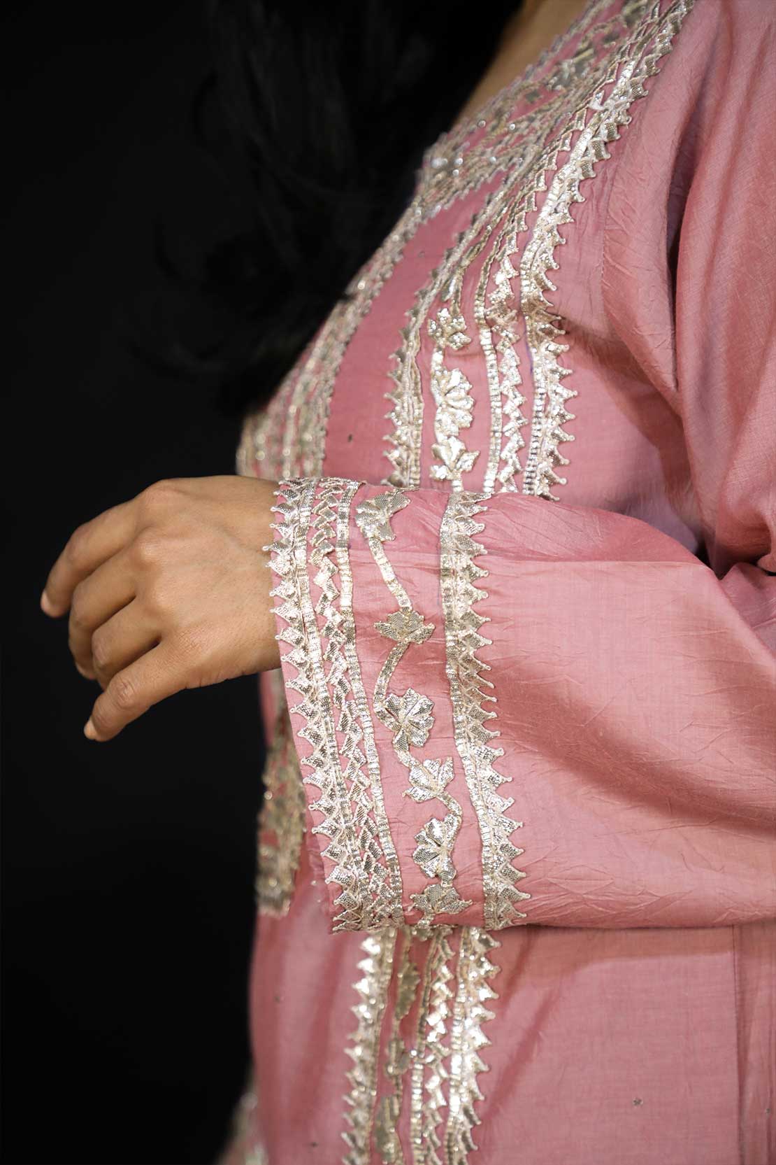 Gota Patti Suits Gota Kinari Dresses Orange Yellow Color