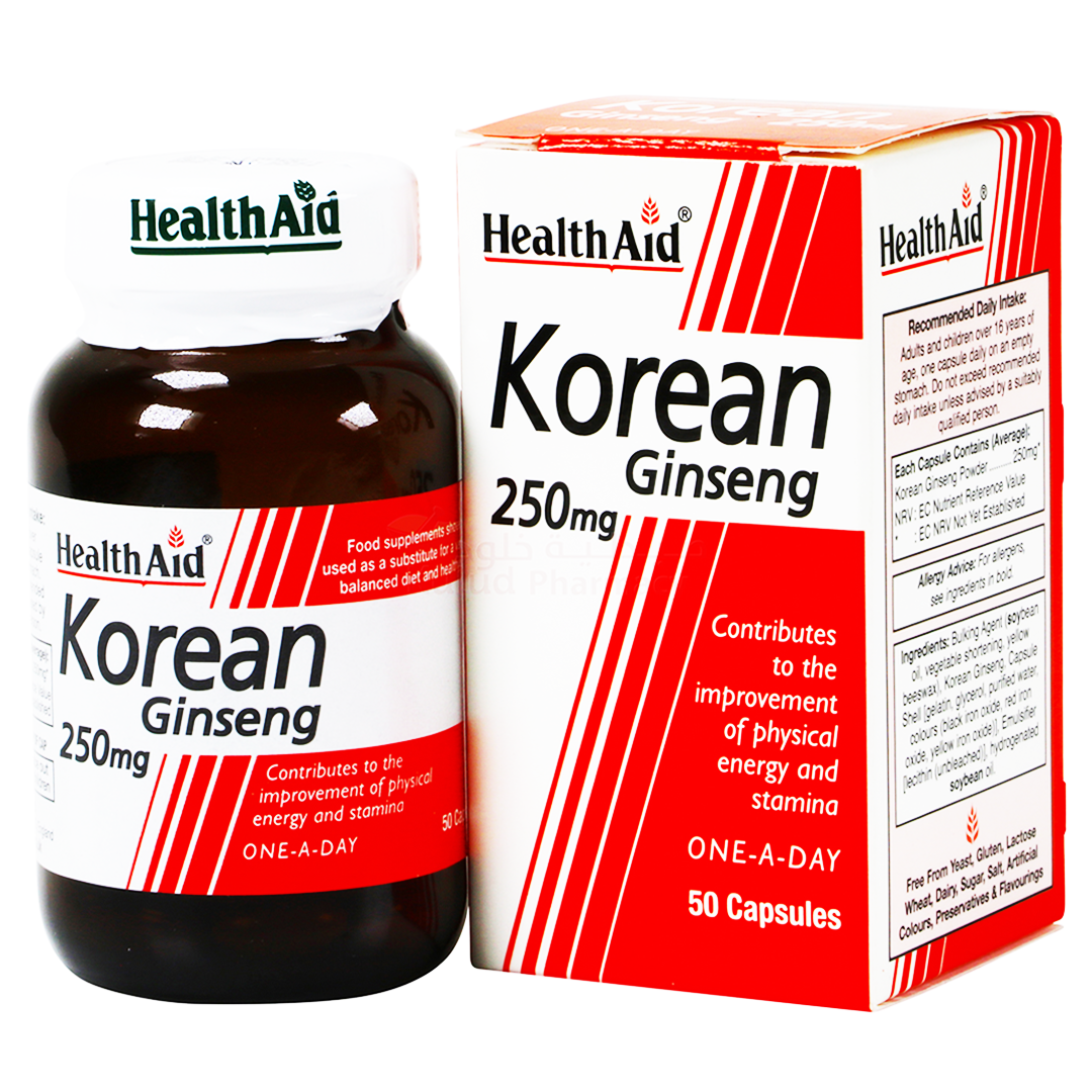 Buy Healthaid Korean Ginseng 250 Mg 50 Ct Online In Pakistan My