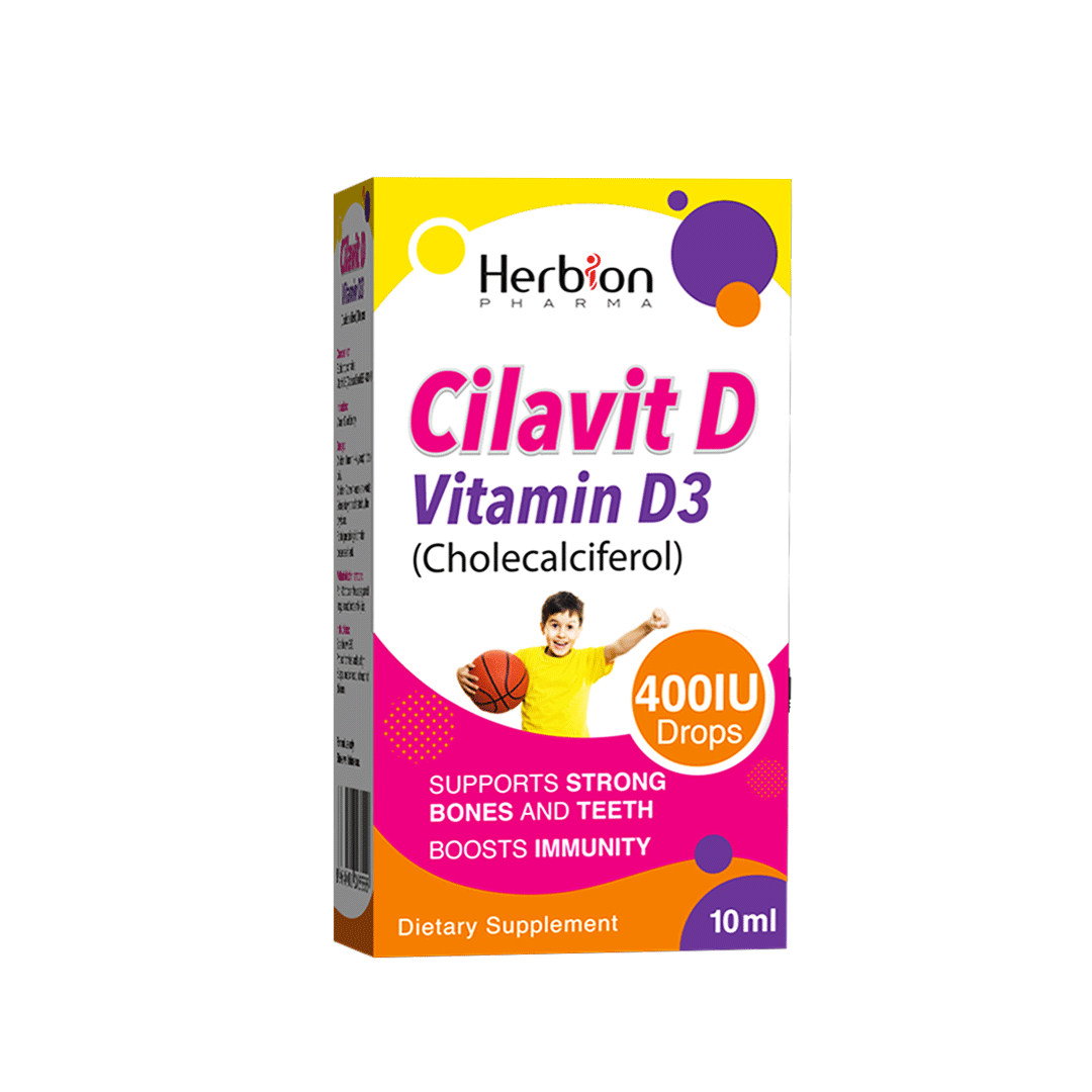 Buy Herbion Cilavit D 400 IU Drops, 10ml for Bones & Teeth online in