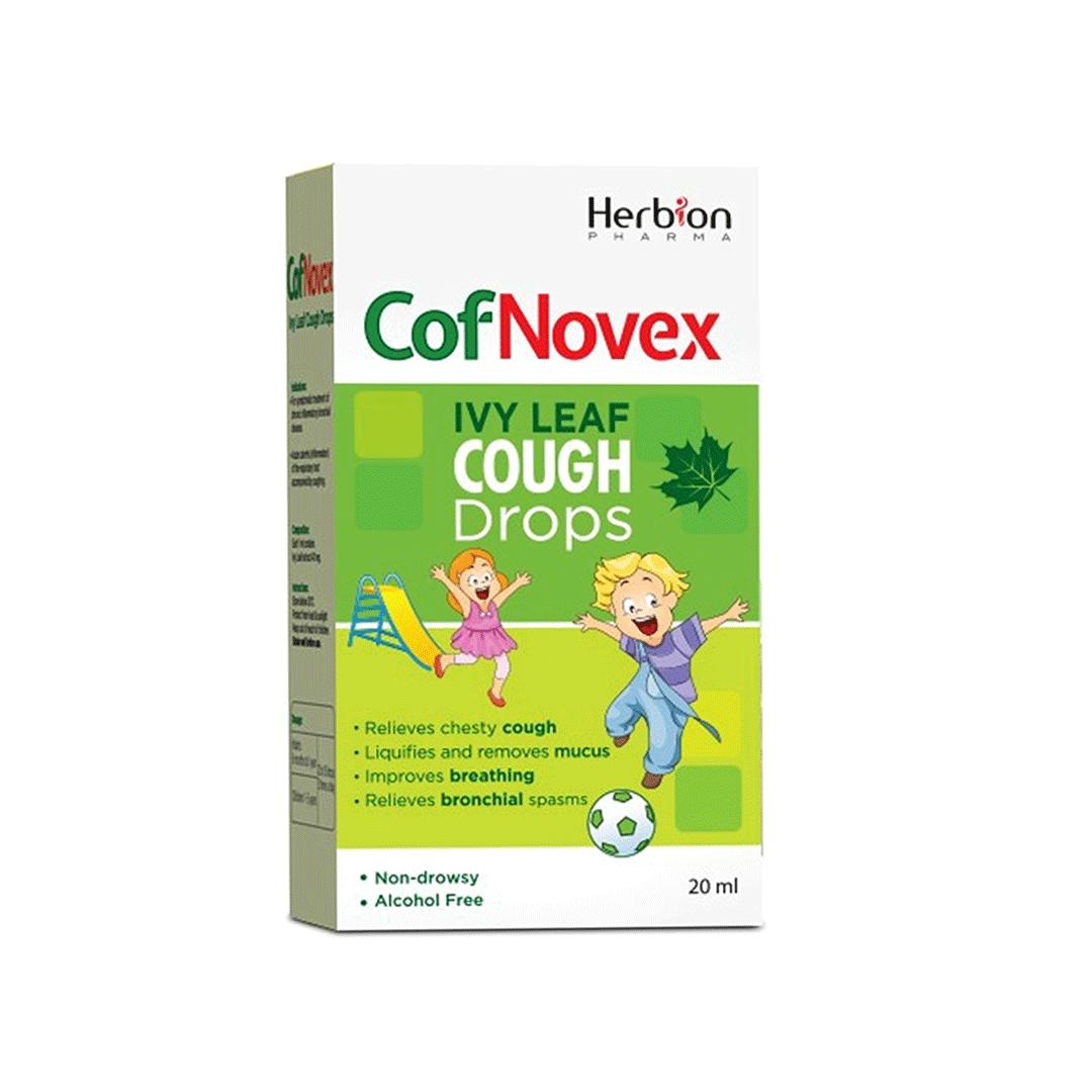 Buy Herbion CofNovex Cough Syrup, 120ml online in Pakistan My Vitamin Store Cough Relief Drops