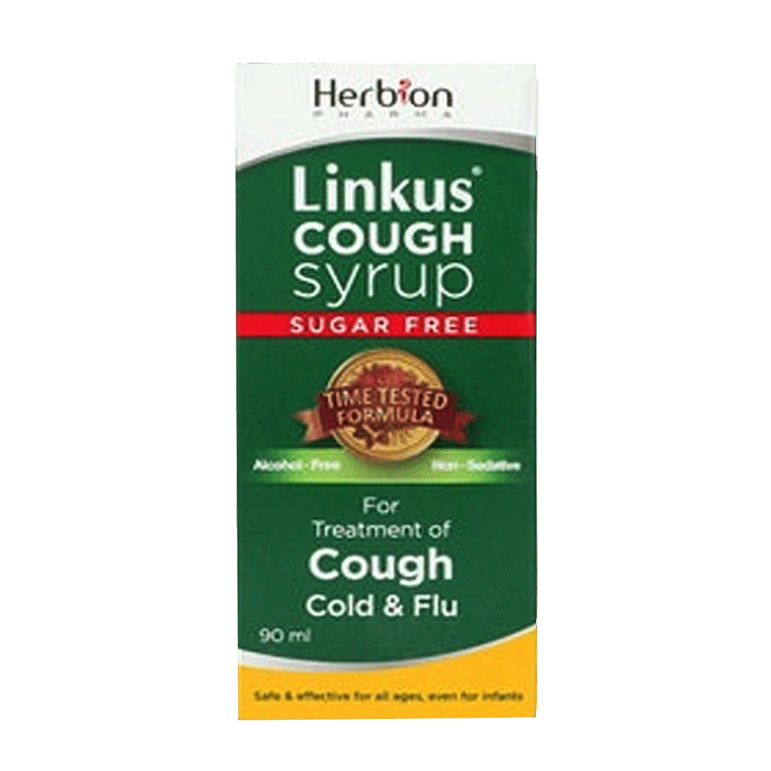 Buy Herbion Linkus Cough Syrup Sugar Free, 90ml online in Pakistan My
