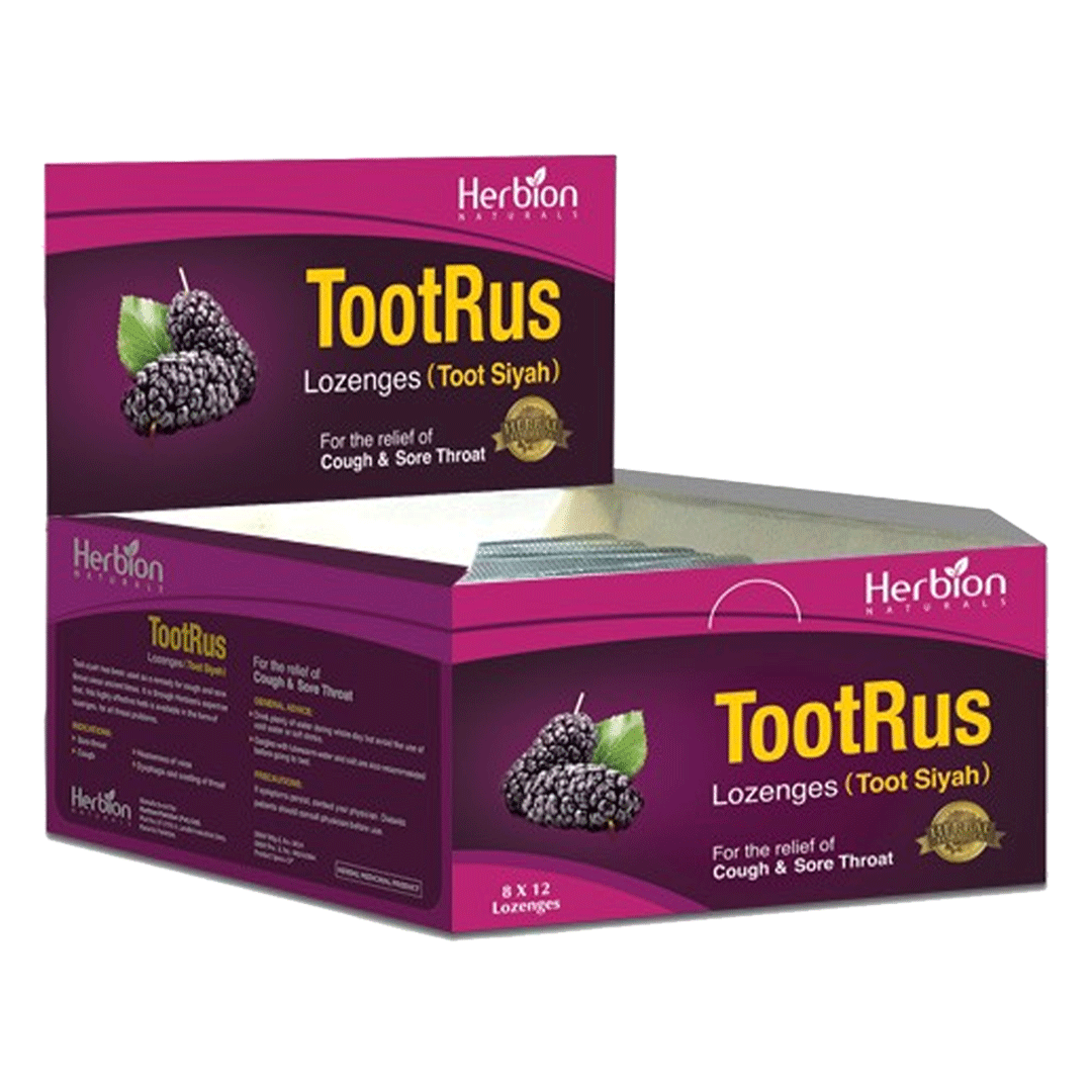 Buy Herbion Toot Rus Lozenges, 96 Ct online in Pakistan My Vitamin