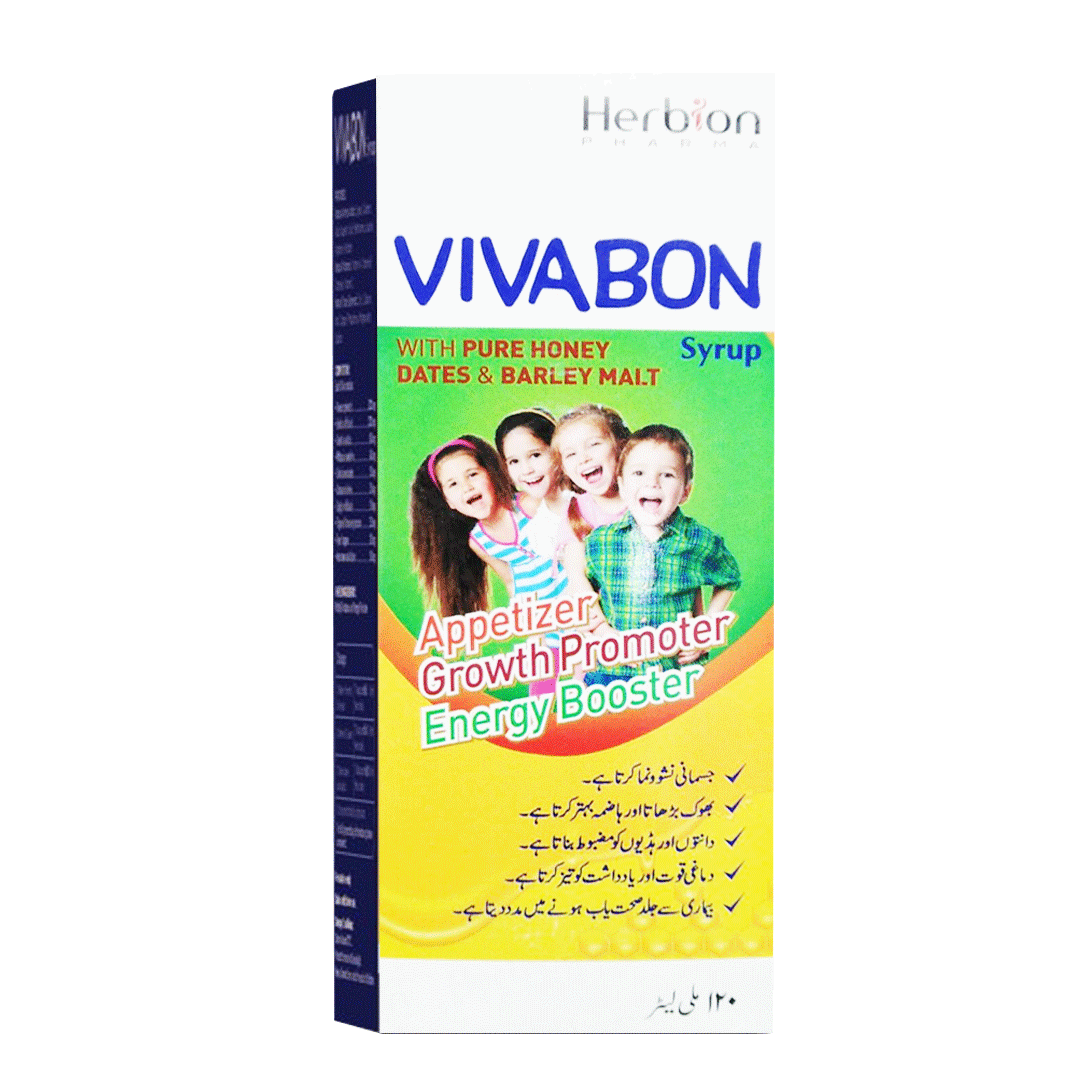 Buy Herbion Vivabon Syrup, 120ml for Children Growth & Appetite online