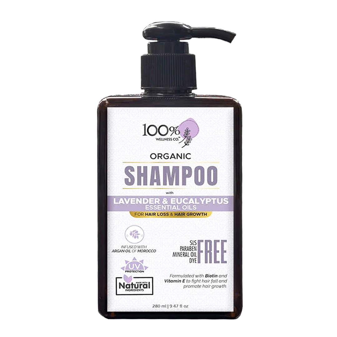 Buy 100 Wellness Co Lavender & Eucalyptus Shampoo Online in Pakistan