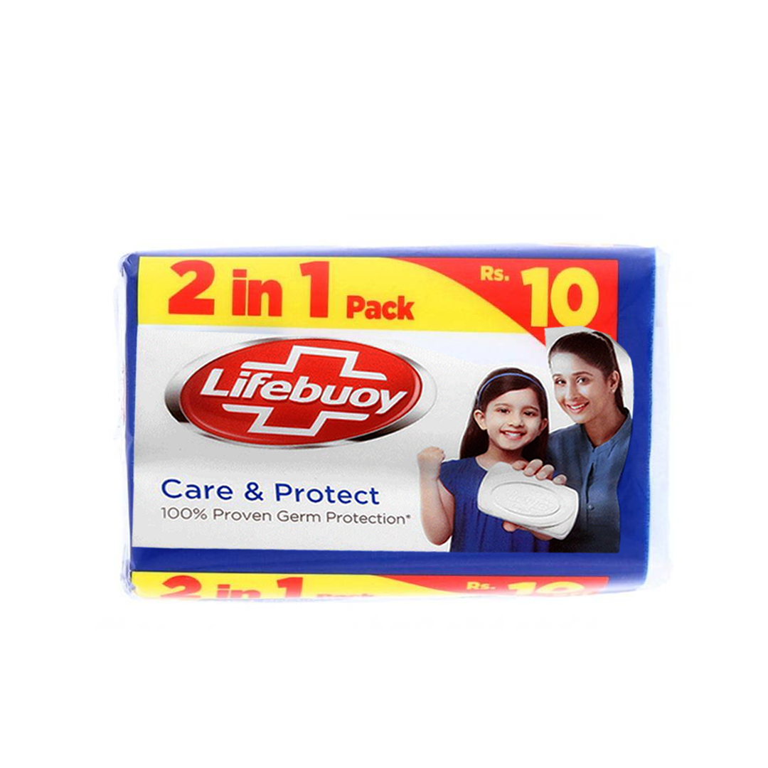 Buy Lifebuoy Care and Protect Soap Bar Twin Pack, 128g Online in