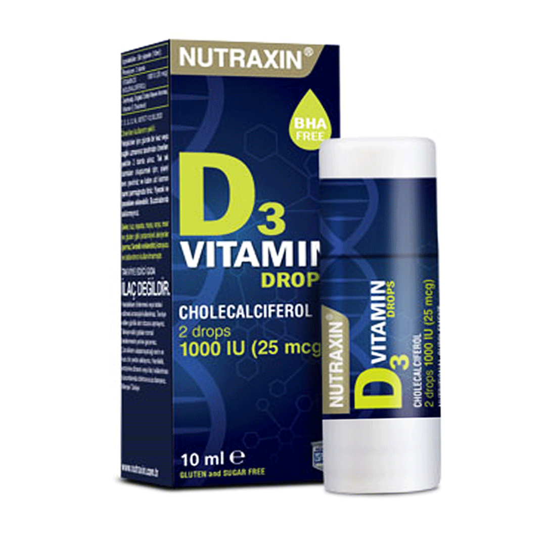 Buy Nutraxin Vitamin D3 Drops 1000IU Online in Pakistan My Vitamin Store Vitamin D Supplements