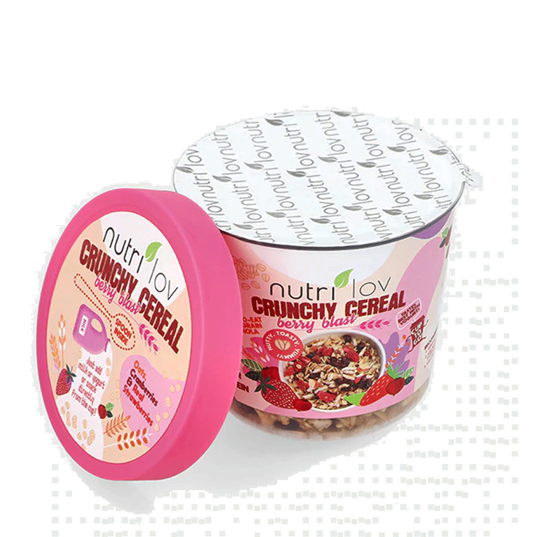 Buy Nutrilov Crunchy Cereal Berry Blast Cup, 70g Online in Pakistan