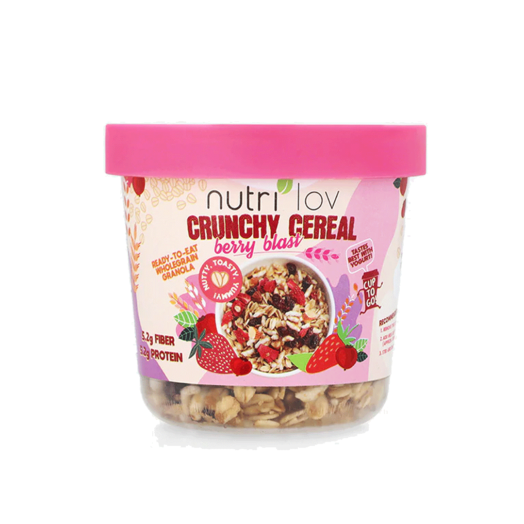 Buy Nutrilov Crunchy Cereal Berry Blast Cup, 70g Online in Pakistan