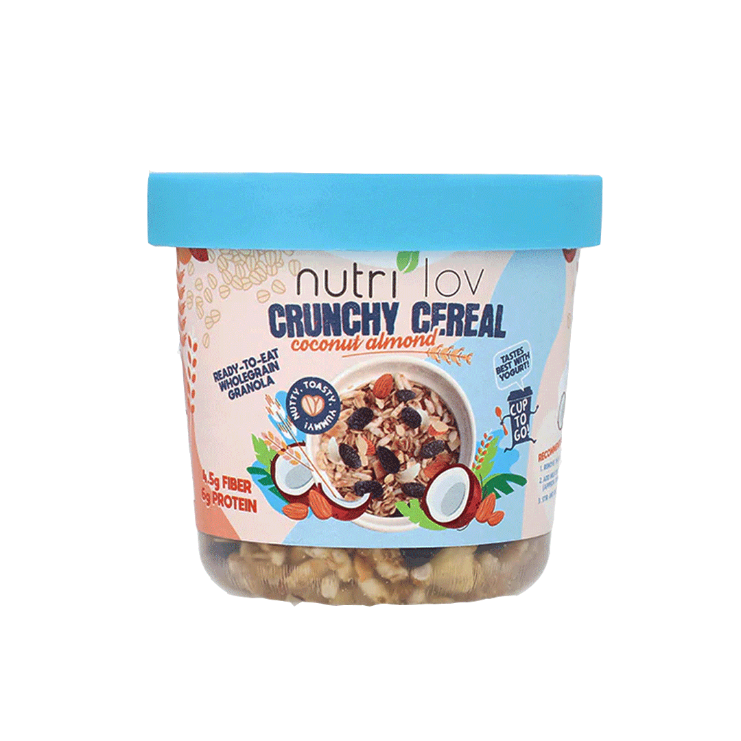 Buy Nutrilov Crunchy Cereal Coconut Almond Cup, 70g Online in Pakistan