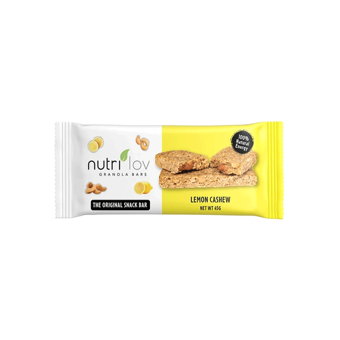 Buy Nutrilov Lemon Cashew Granola Bar online in Pakistan My Vitamin