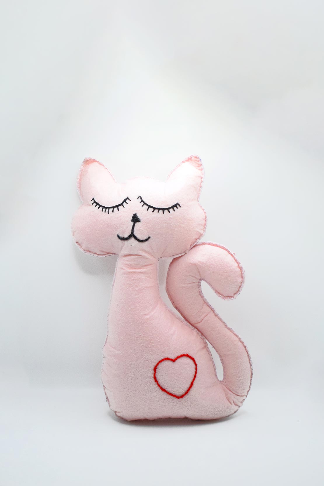 Fluffy toy cat best sale