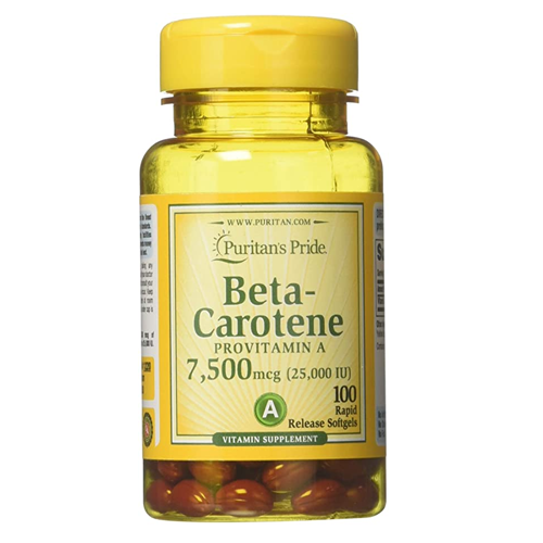 Buy Puritan's Pride BetaCarotene Provitamin A 7500mcg (25000 IU