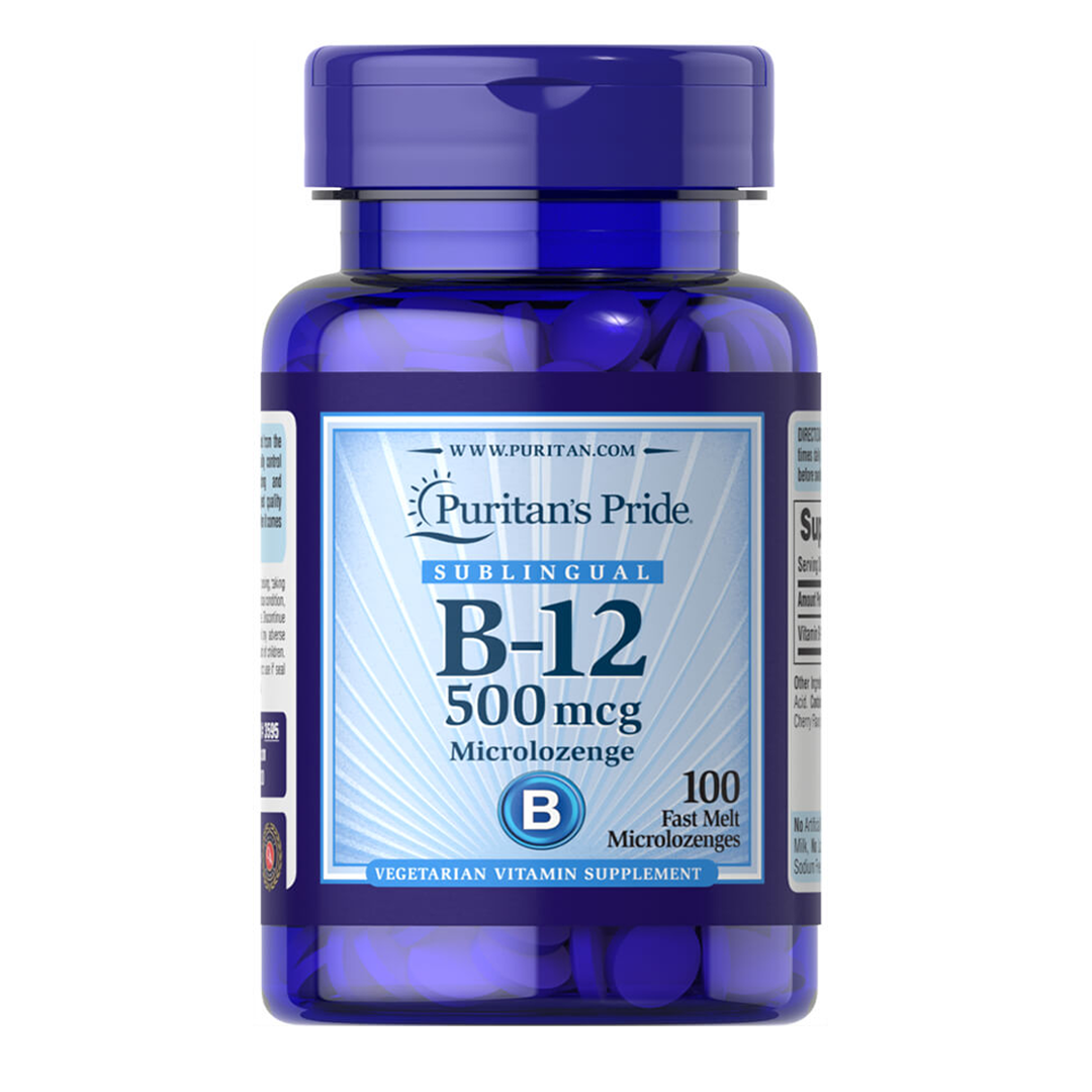 Buy Puritan's Pride Sublingual Vitamin B-12 500mcg, 100 Ct Online In ...