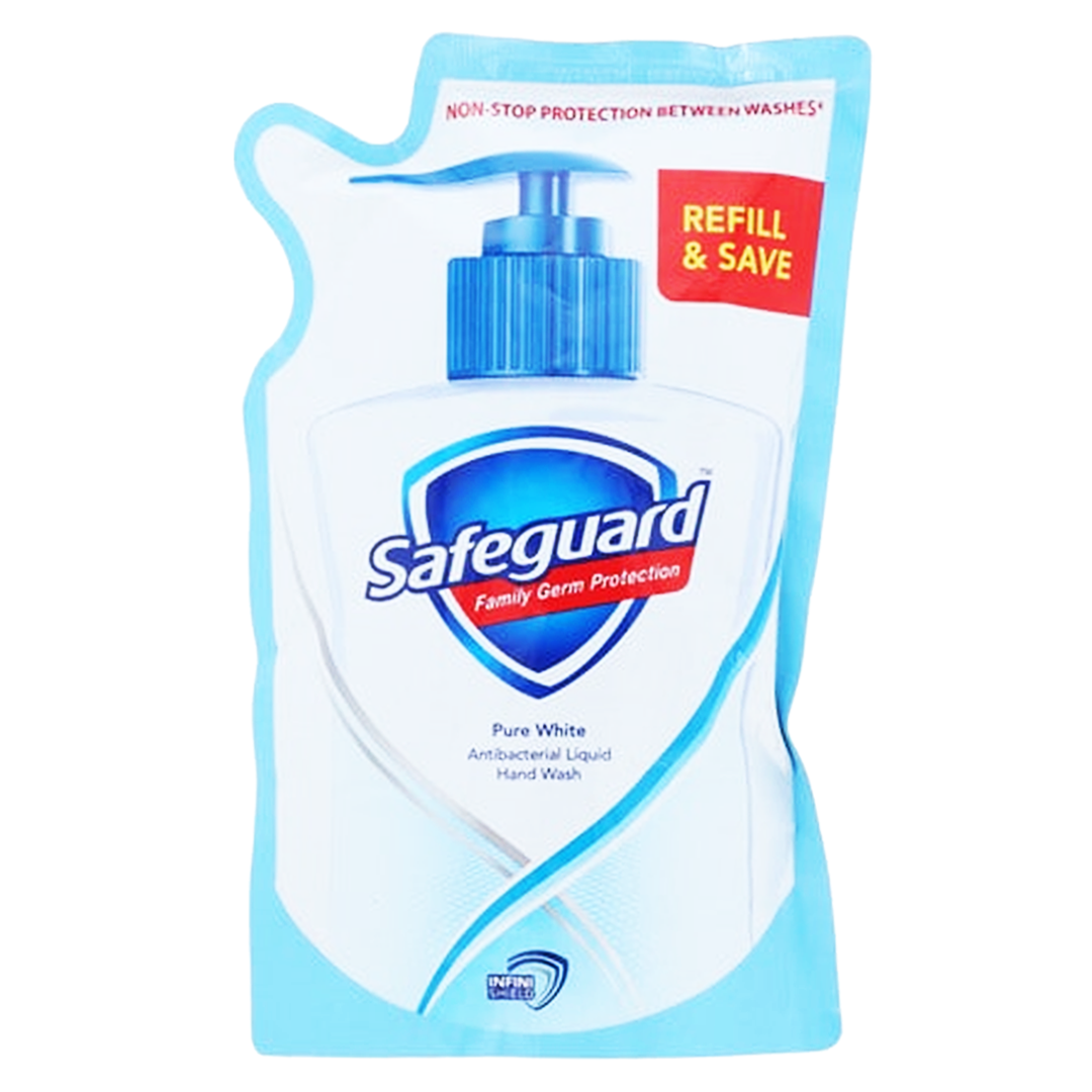 Buy Safeguard Pure White Antibacterial Liquid Hand Wash Refill Pouch