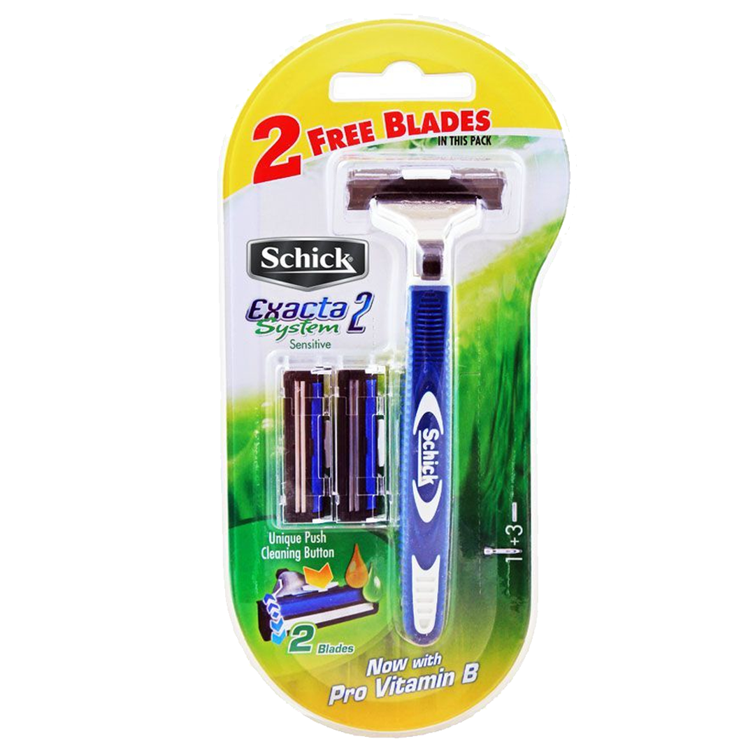 Buy Schick Exacta 2 System Sensitive Razor With 2 Blades For Females