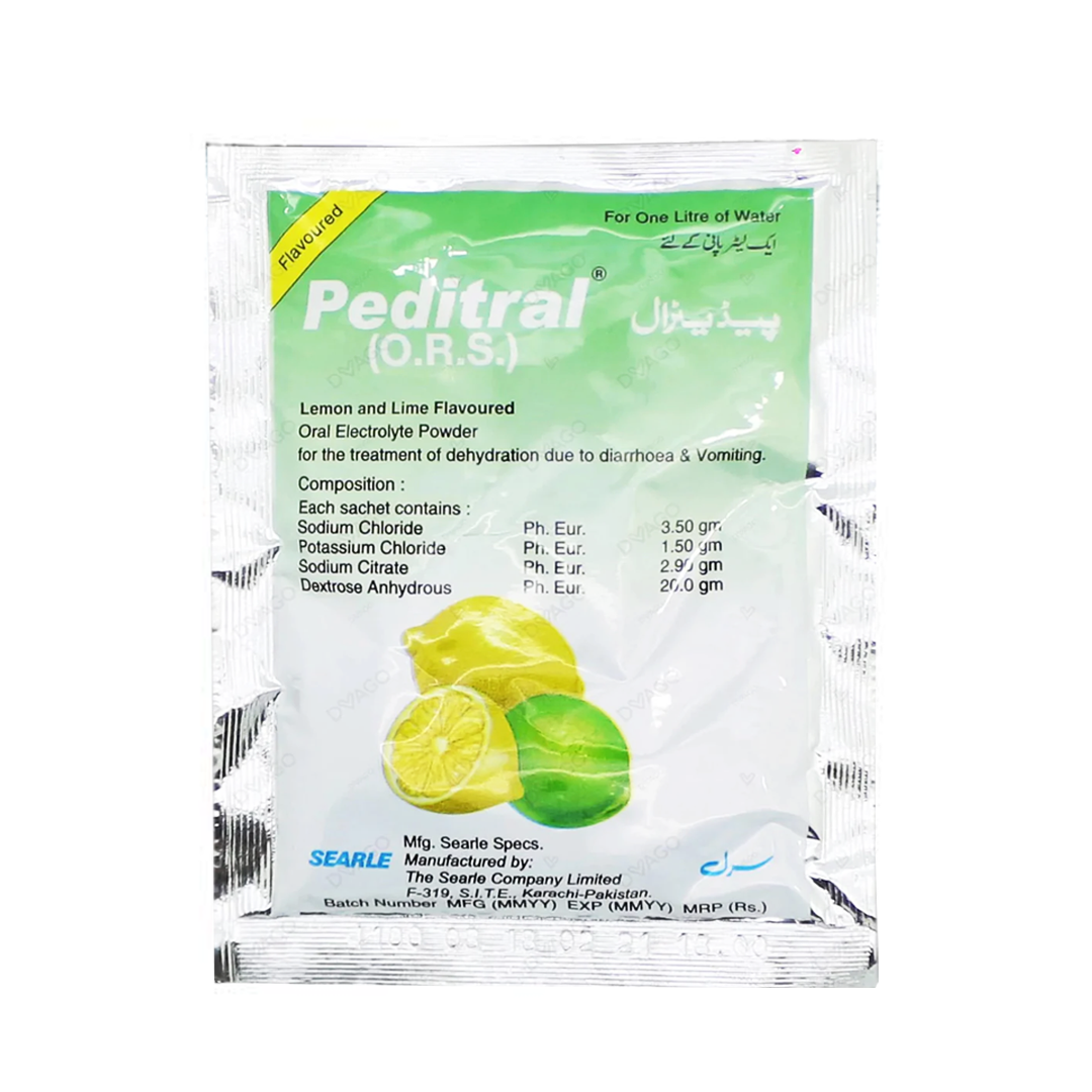 Buy Searle Peditral O.R.S. Lemon Sachet, 1 Ct Online in Pakistan | My ...