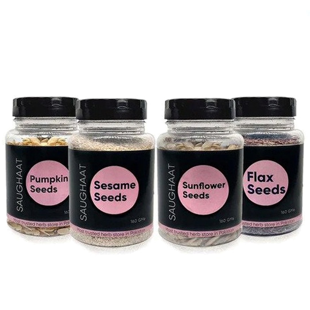 Buy Saughaat Seed Cycling (Sunflower, Pumpkin, Sesame & Flax Seeds