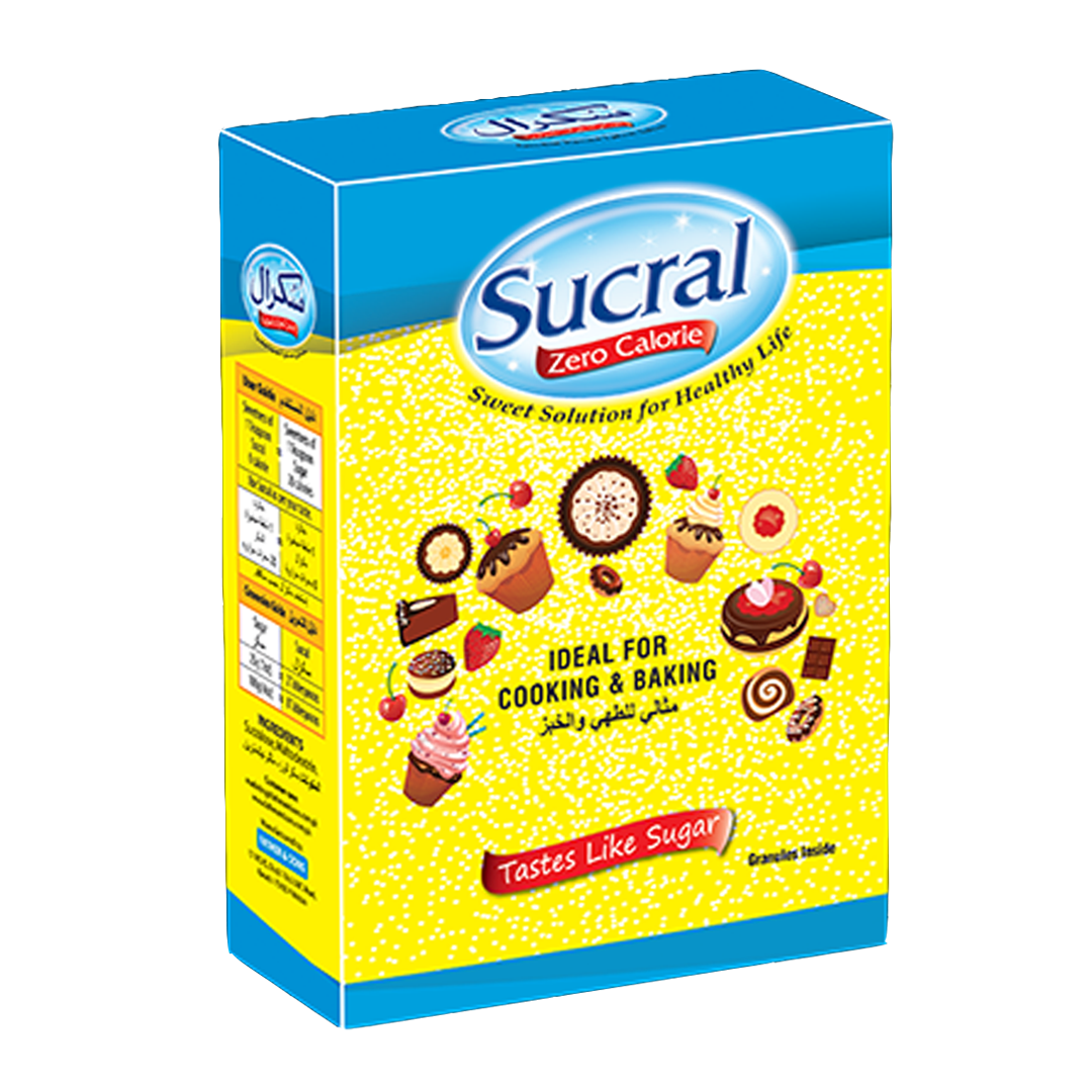 Buy Sucral Sweetener Pouch Box Ideal for Cooking & Baking, 100g Online ...