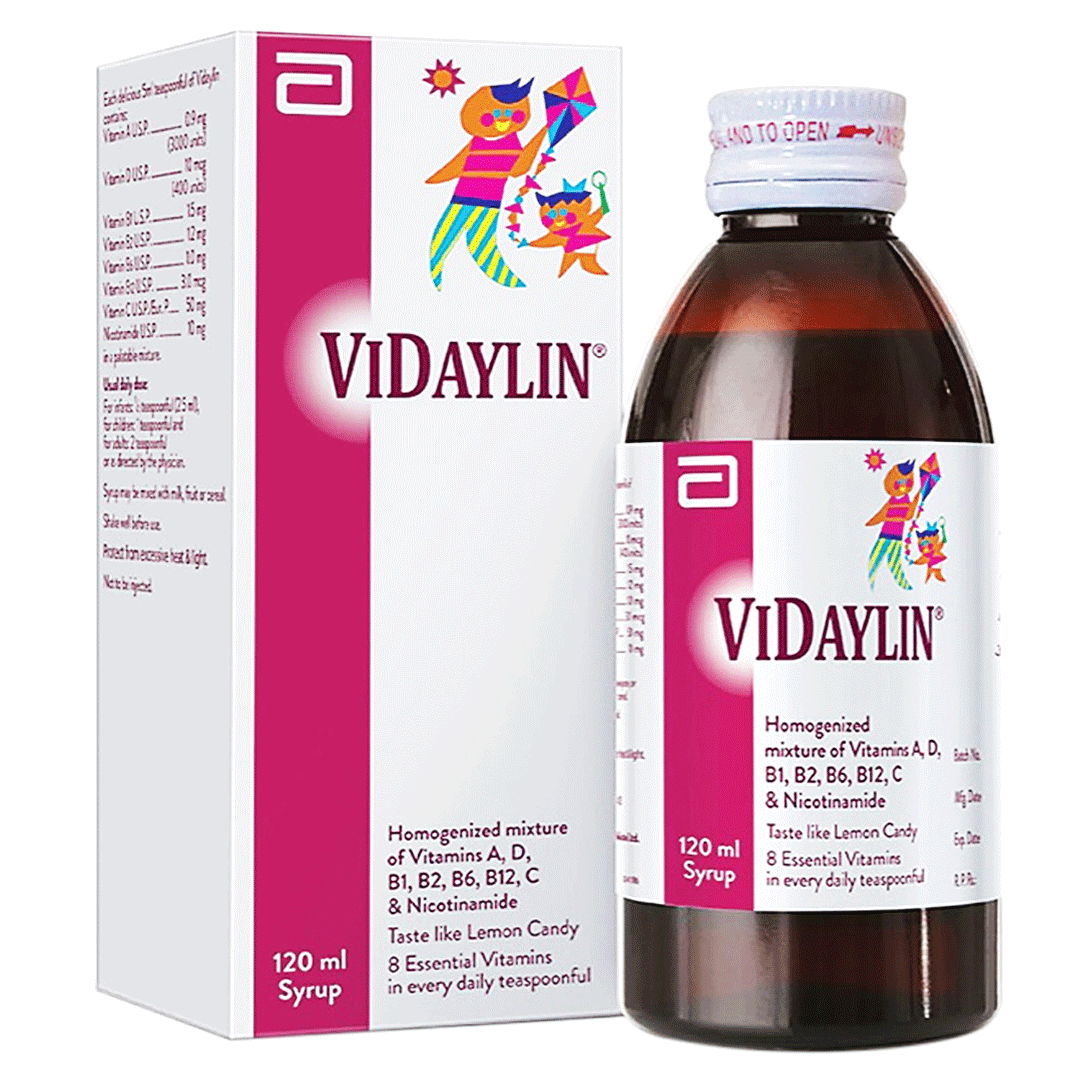 Buy Abbott Vidaylin Syrup 120ml Online in Pakistan My Vitamin Store