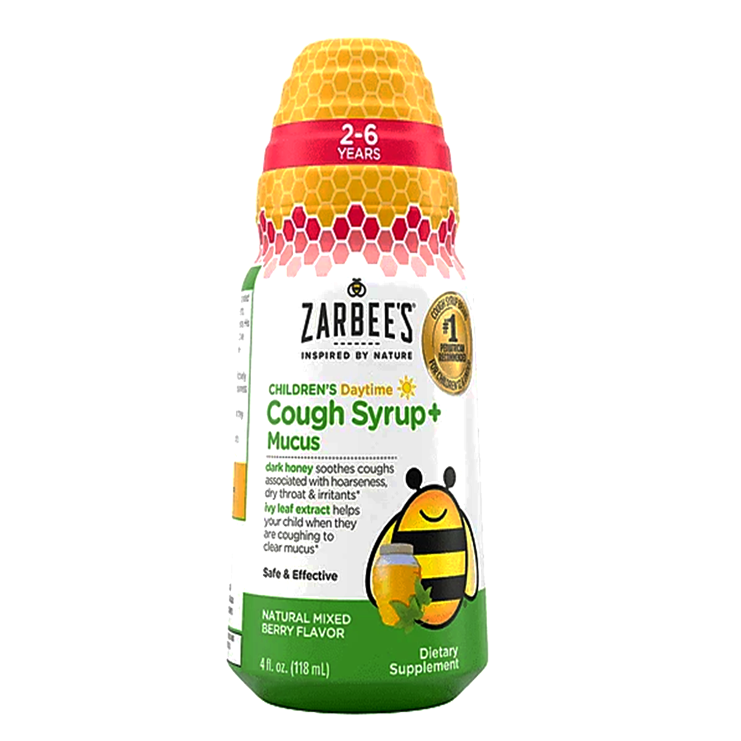 Buy Zarbee's Naturals Children's Daytime Cough Syrup + Mucus, 118ml