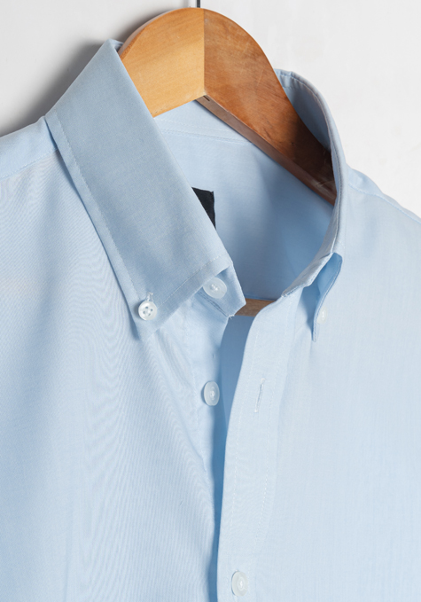 ICE BLUE POPLIN SHIRT