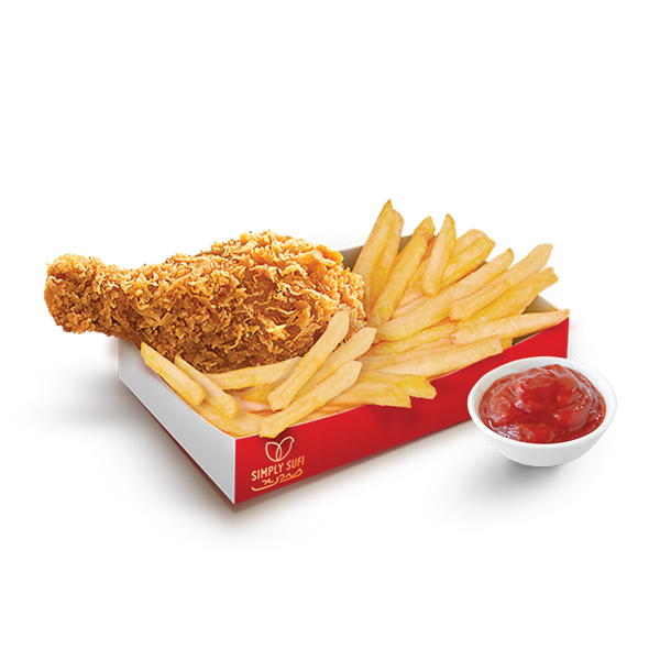 Chicken n Chips  1 Pc
