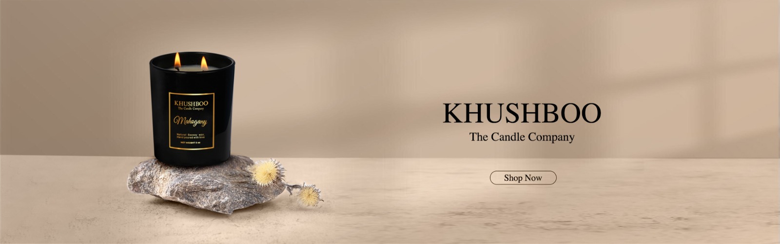 khushboothecandlecompany main banner